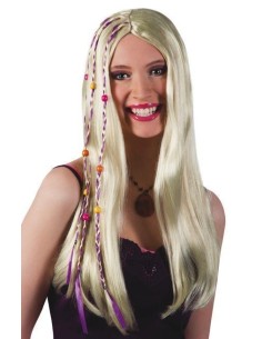 Peruca de menina feliz - de alta qualidade, ideal para carnaval, festas temáticas e eventos especiais.
